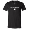 Love you, Mean it V-Neck T-Shirt - Thumbnail Image 1